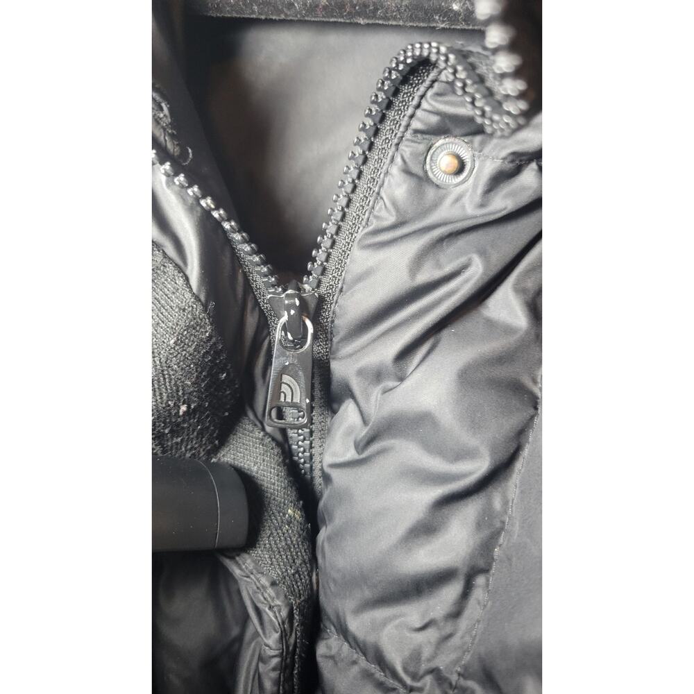 The North Face Women’s Black Hooded Long Down Puffer Coat Jacket Size M - Picture 7 of 12